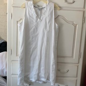 Tommy Bahama white lined shift dress